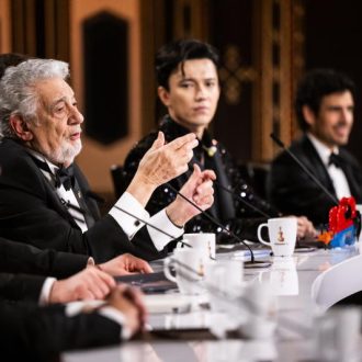 EMBARGÓ Január 19 este 10 óráig
Placido Domingo beszél a díjátadón